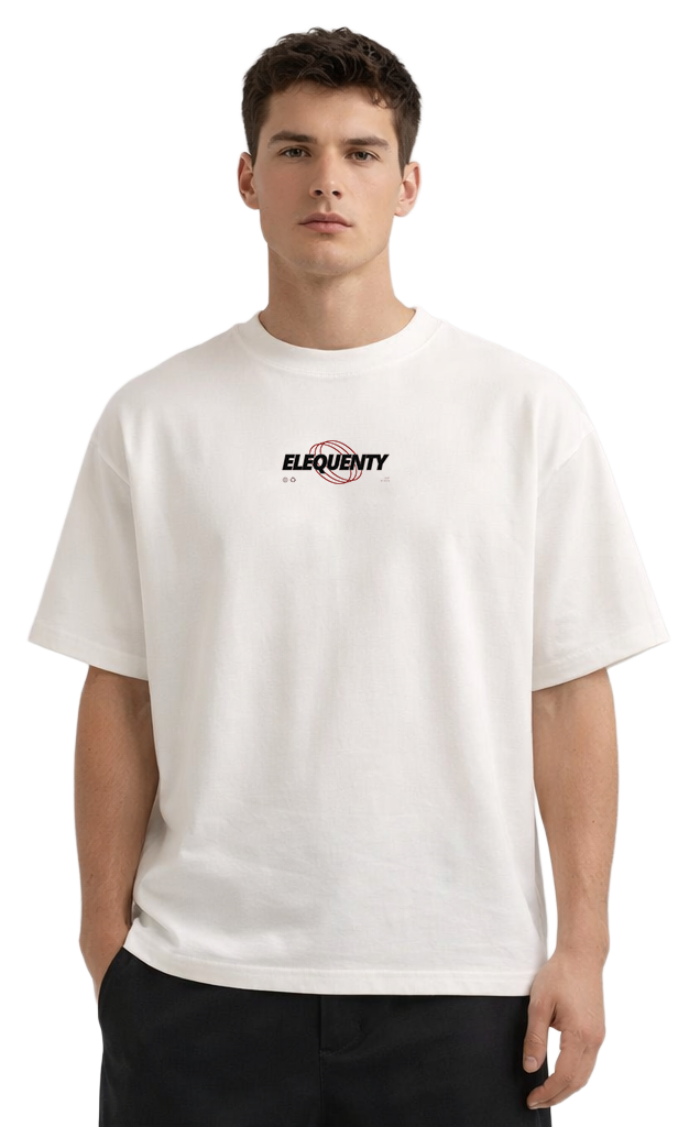 Red Rings Oversized Tee Light