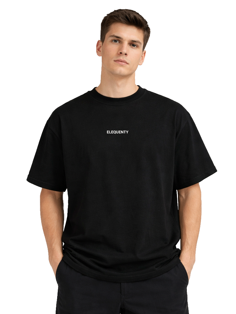World in your Hands Oversized Tee Dark